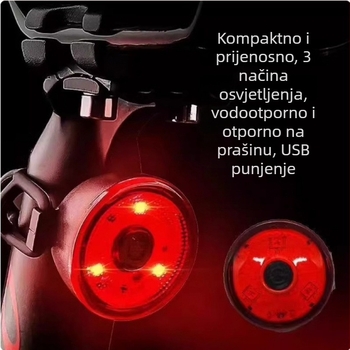 Stražnje svjetlo bicikla – kreativni dizajn, punjivo, za brdske i cestovne bicikle