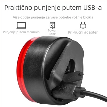 Stražnje svjetlo bicikla – kreativni dizajn, punjivo, za brdske i cestovne bicikle