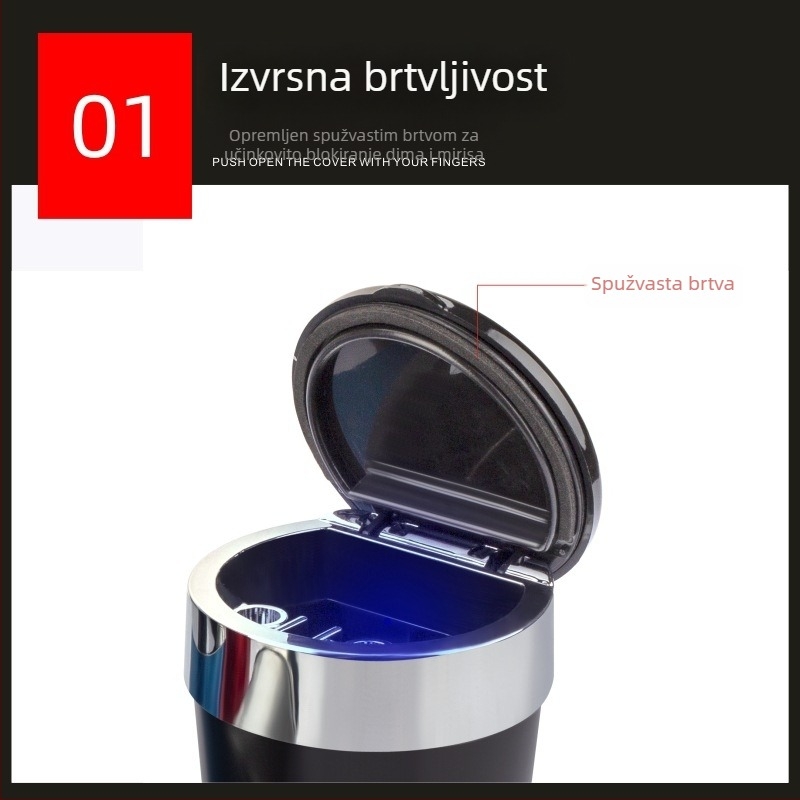 Haitai auto pepelnjak, metalno tijelo, model 3232, težina 200 g, lijevanje