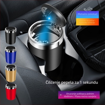 Auto pepeljara, metalna konstrukcija, LED svjetlo, visoka otpornost na plamen, model 1091