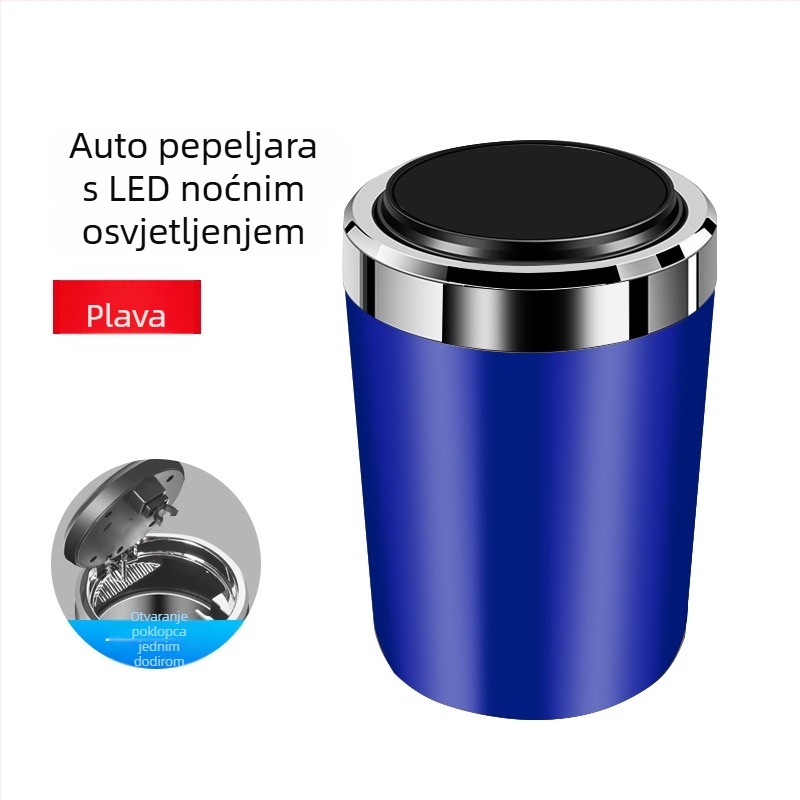 Auto pepeljara, metalna konstrukcija, LED svjetlo, visoka otpornost na plamen, model 1091