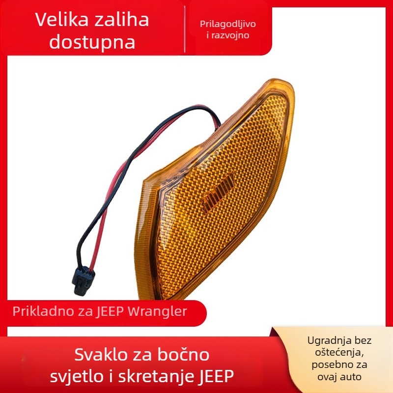 Bočni pokazivač smjera Jeep Wrangler, modeli 2018–2024, ABS, dijelovi 68302120AB 68302119AB