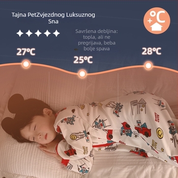 Spavaća vreća za djecu (1–3 godine), mekani baršunasti materijal, punilo od baršunastog pamuka, debeli.