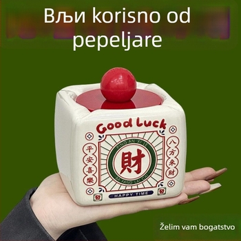 Pepeljara s poklopcem za kućnu upotrebu, dizajn od imitacije keramike, nostalgični nacionalni stil dekoracije, model 985, brend Phoenix Times