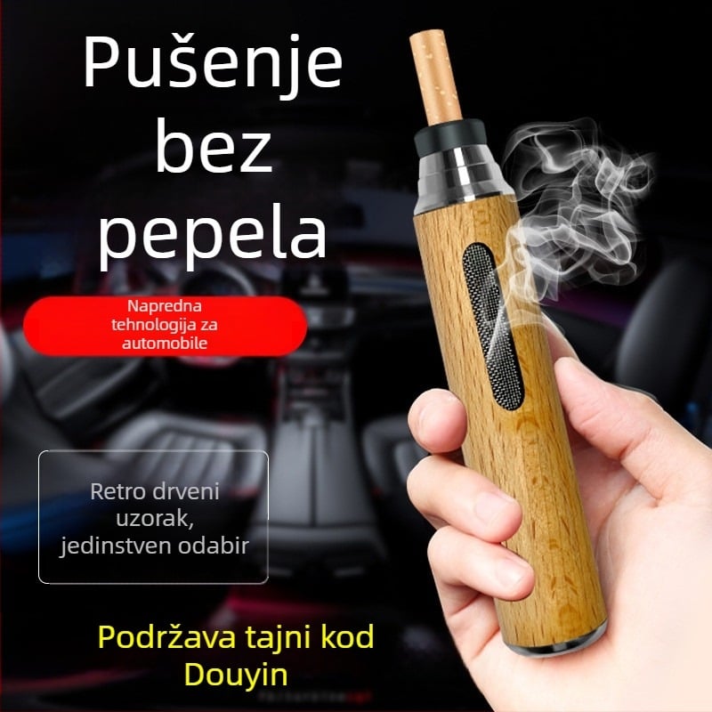 Prijenosni auto pepelnik od metala, model 068, težina 30 g, graviran dizajn