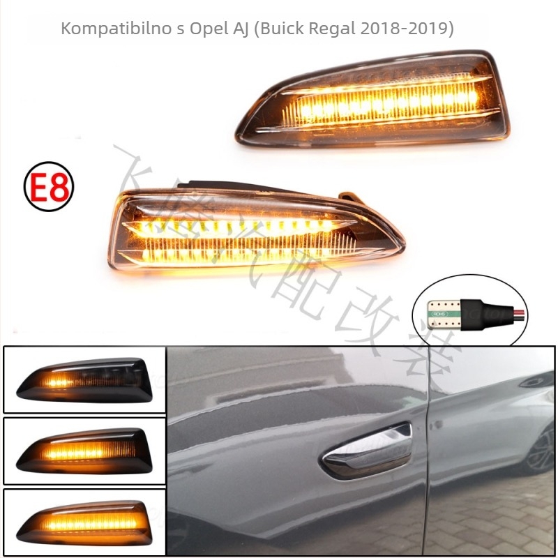 LED dinamična bočna svjetiljka blatnika za Opel Astra J/K i Crossland X (2009–2019) – 5W, 12V, 7200K, 50.000h
