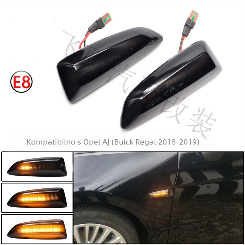 LED dinamična bočna svjetiljka blatnika za Opel Astra J/K i Crossland X (2009–2019) – 5W, 12V, 7200K, 50.000h