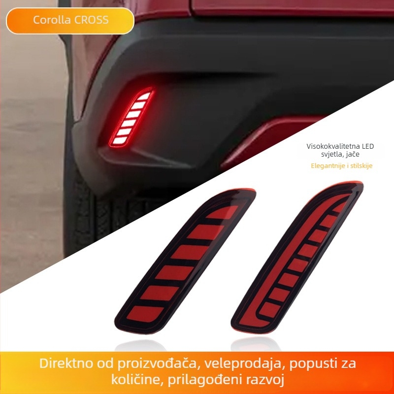 Zadnje svjetlo stražnjeg branika Toyota Corolla Cross s LED pokazivačem smjera, 12V, 1W, kompatibilno s Corolla 2021