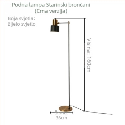 Yomai LED podna svjetiljka – metalno tijelo, 1 izvor svjetla, pokriće rasvjete 5–10 m², moderni minimalistički stil