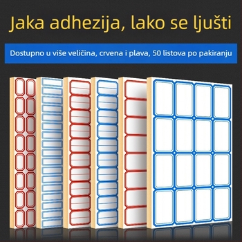 Ručne pisane samoljepljive etikete, model CY7520, 68 etiketa po stranici, licencirana privatna marka