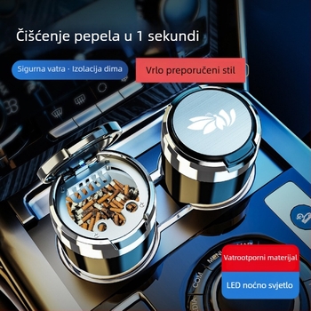 Xiangtaoqi Xtq02 keramički pepeljara za automobil i dom uz poklopac, 260 g