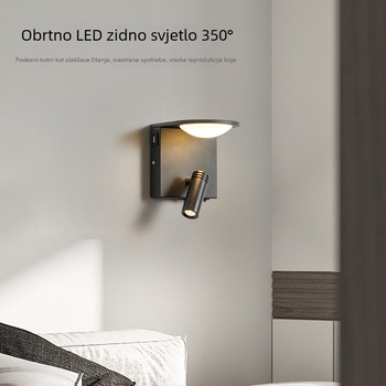 Stenska svjetiljka s akrilnim sjenilom, LED izvor svjetla, moderno minimalistički dizajn (Akrilno sjenilo; LED svjetlo; Moderni minimalistički stil; Smart tip 40907275)