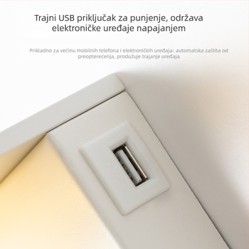 Stenska svjetiljka s akrilnim sjenilom, LED izvor svjetla, moderno minimalistički dizajn (Akrilno sjenilo; LED svjetlo; Moderni minimalistički stil; Smart tip 40907275)
