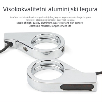 LED pokazivač smjera s kopčastim držačem za 12V motocikle, kućište od aluminijske legure, 3W LED
