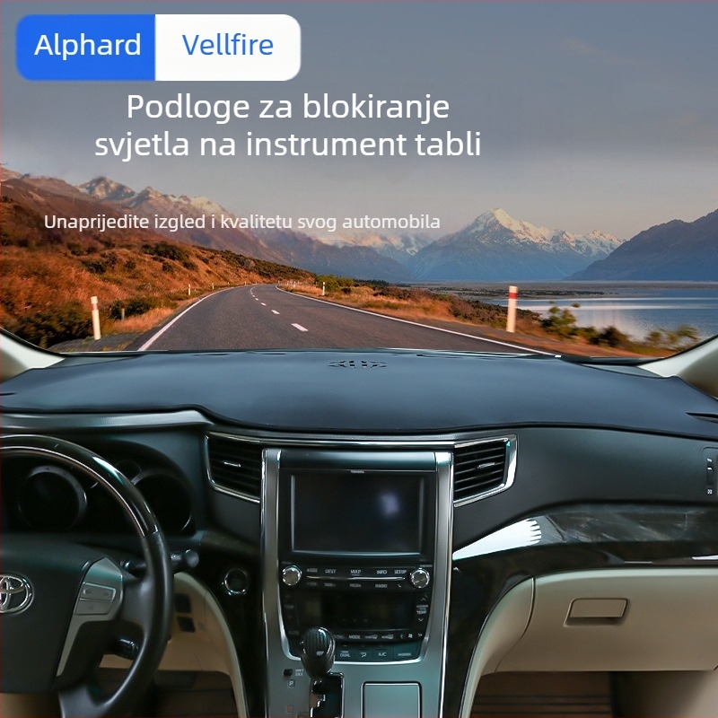 Podloga za ploču instrumenata Alphard 30-serije i Vellfire 20 | Materijal: flanel; Tip: Četiri sezone universalna; Marka: Shishuai