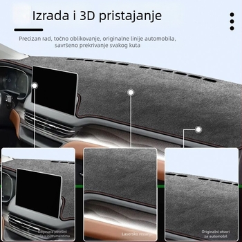 Podložak za zaštitu od sunca za ploču automobila Hongqi EQM5 (2021–2025), namijenjeno središnjoj konzoli, toplinska izolacija i UV zaštita, koža od mikrovlakana