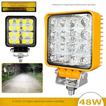 LED radna svjetiljka za ekskavatore i građevinske strojeve, 48W, 12-60V, 6500K, model Zs-1158, vijek trajanja 10000 h