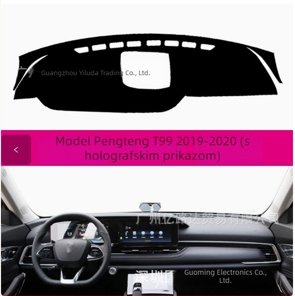 Podložak za zaštitu instrument ploče – kompatibilan s T77/B30/T33/T99, sve sezone, izolacija središnje konzole, poliester-silikon, mogućnost ispisa logotipa