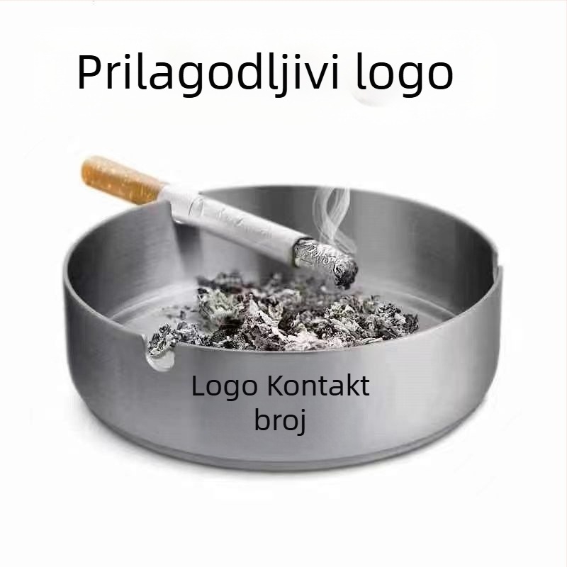 Pepeljara od nehrđajućeg čelika s graviranjem, broj proizvoda 1009508590