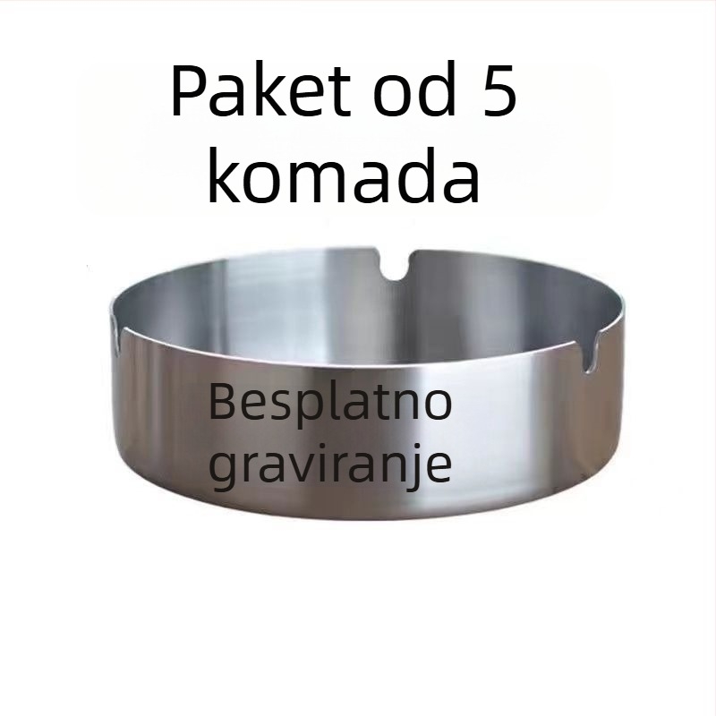 Pepeljara od nehrđajućeg čelika s graviranjem, broj proizvoda 1009508590