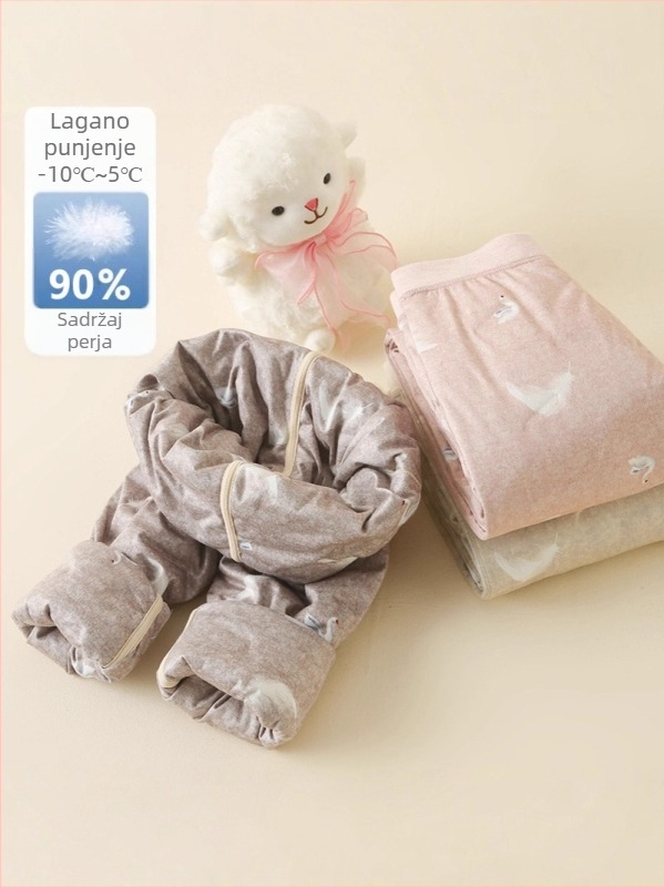 Dječje termalne unutarnje hlače, visoki struk, unisex, jesen-zima, poliester materijal