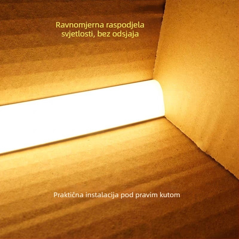 Fleksibilna silikon LED traka s trokutastim fanom, monokromatska, 24V, Sanan Optoelectronics 2835, 120–480 LED