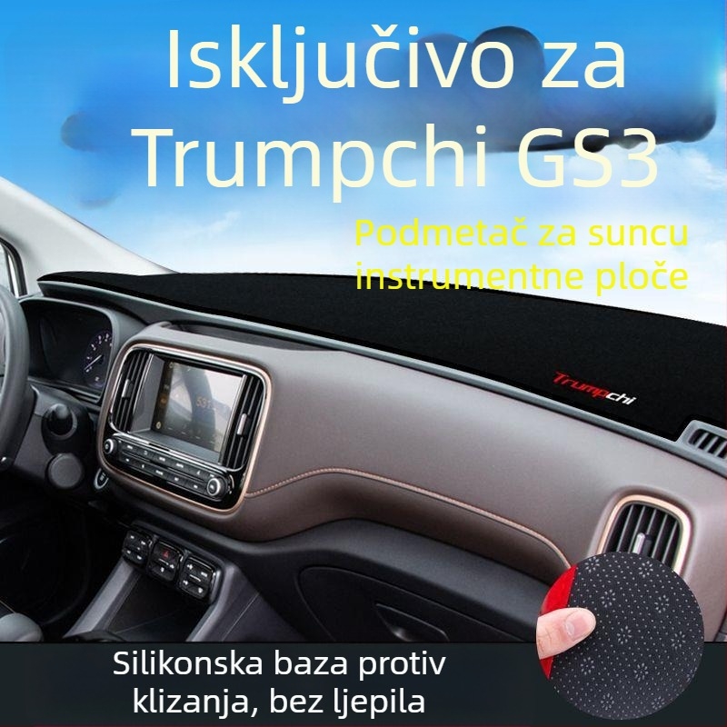 Dekorativni pokrov instrument ploče protiv odsjaja za Trumpchi GS3/GE3 – poliester, logotip brenda