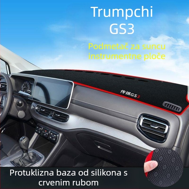 Dekorativni pokrov instrument ploče protiv odsjaja za Trumpchi GS3/GE3 – poliester, logotip brenda