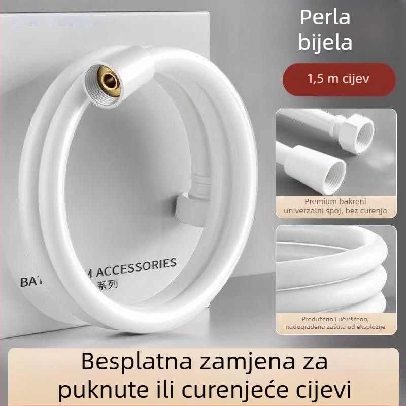 Produžni tuš crijevo s PVC mlaznicom, model JM074, CE certificirano
