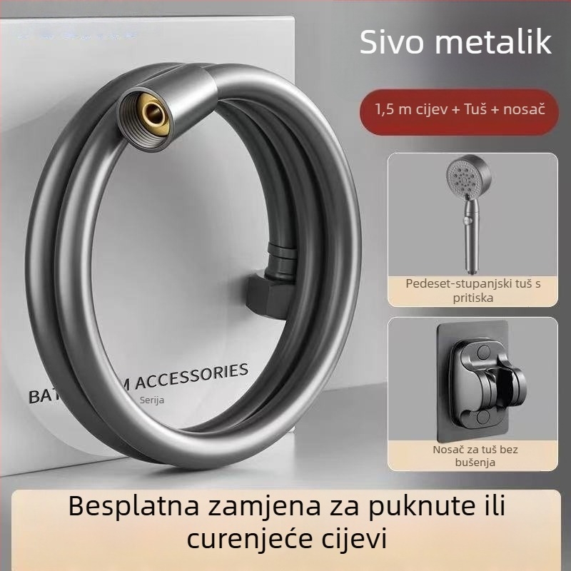 Produžni tuš crijevo s PVC mlaznicom, model JM074, CE certificirano
