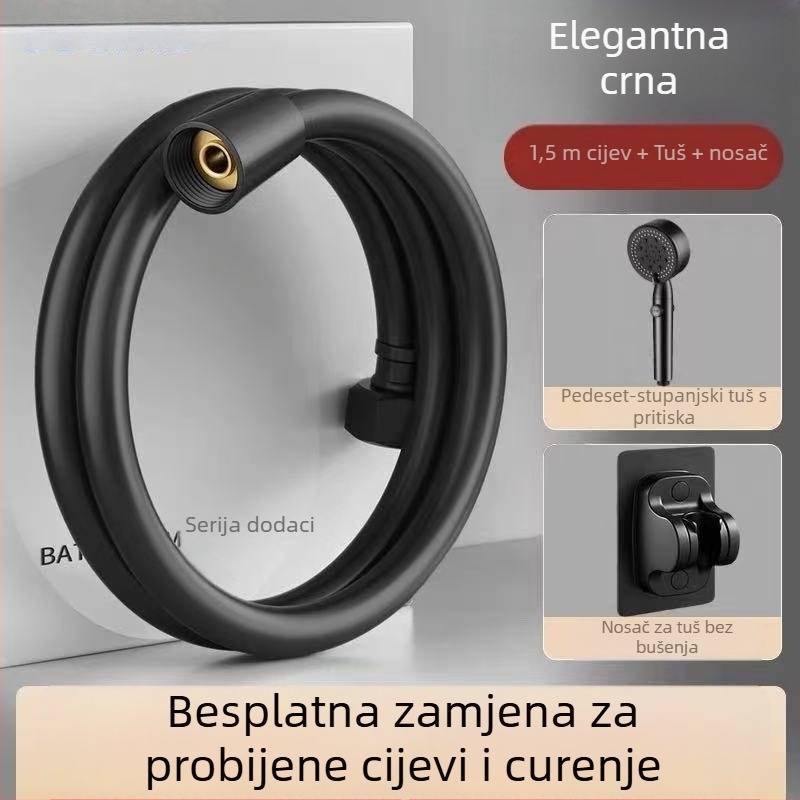 Produžni tuš crijevo s PVC mlaznicom, model JM074, CE certificirano