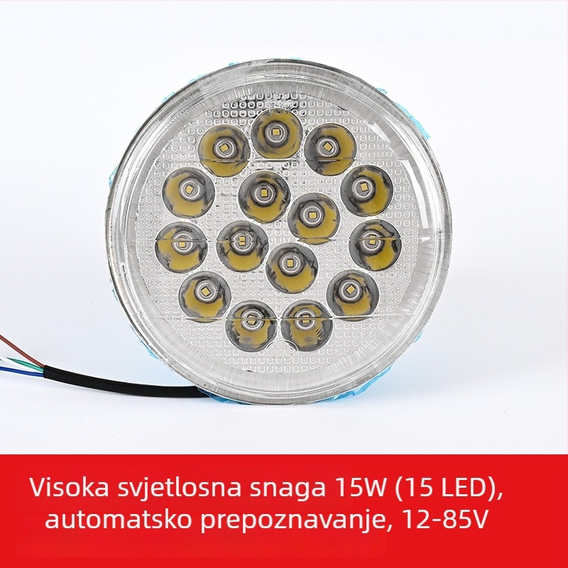 Far električnog motocikla, micro new, aluminijsko kućište, 12-85V, model 3, opća kompatibilnost