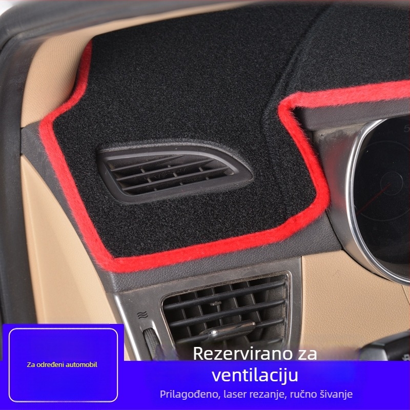 Unutarnja sunčana zaštita za središnji panel instrumentne ploče Nissan Sunny – Poliester, Uzorak s logom marke