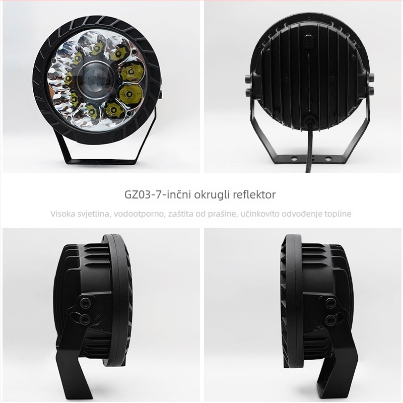 Kružni LED far za off-road vozilo – 50W, 12V, 4000 lm, aluminijsko kućište