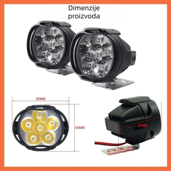 LED prednja svjetla za električna vozila i motocikle, L1/L3, ultra jaki reflektori, 48V