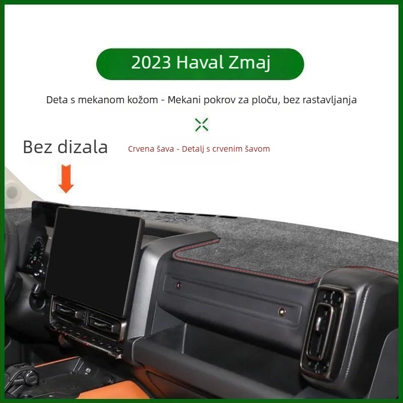 Chi Weng jastučica sjenila instrument ploče za Haval Raptor 2023 — protuklizna, zaštita od sunca, dekor prednje konzole