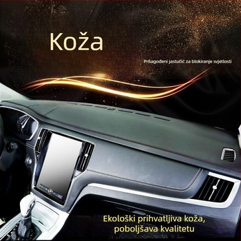 Kožna anti-glare podloga za ploču automobila (Materijal: Koža; Tip: Pogodan za sve sezone; Stil: Poseban automobil; Obrada i prilagodba: Da; Ispis logotipa: Ne)