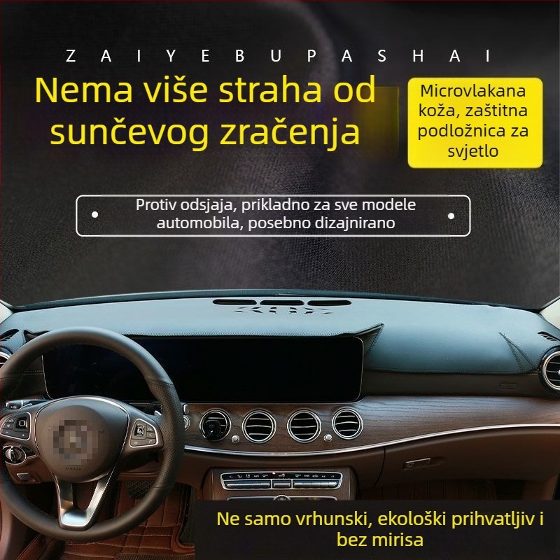 Kožna anti-glare podloga za ploču automobila (Materijal: Koža; Tip: Pogodan za sve sezone; Stil: Poseban automobil; Obrada i prilagodba: Da; Ispis logotipa: Ne)