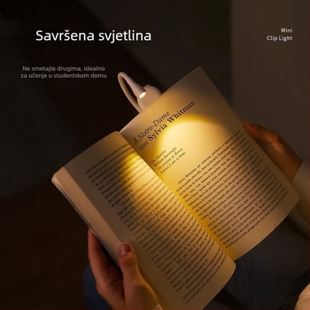 LED stolna lampa s ugrađenom baterijom, zaštita očiju, noćno svjetlo, plastično sjenilo, gumb prekidač