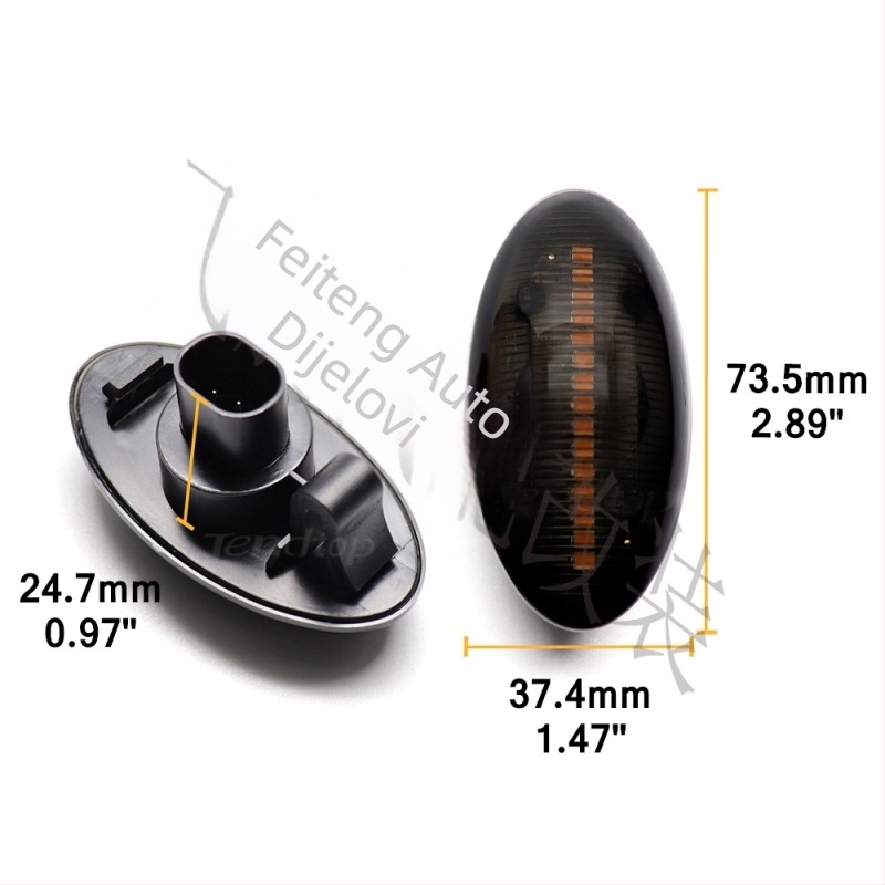 LED bočni pokazivač za Suzuki Swift, SX4, Splash i Jimny – 5W, 12V, LED svjetlo, 3400–7200K, 50.000 h vijek trajanja