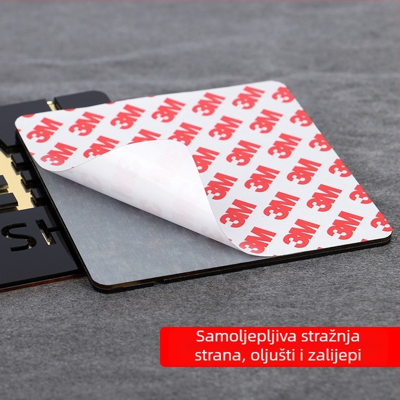 Push-pull 3D šuplja akrilna vrata natpis, dvostruki sloj, prilagodljiv, za hotele, urede i trgovačka središta