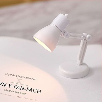 LED mini stolna lampa s ABS sjenilom, gumb za uključivanje, napajanje LR41 s tri ćelije, napon ≤36V, studijska lampa s zaštitom očiju