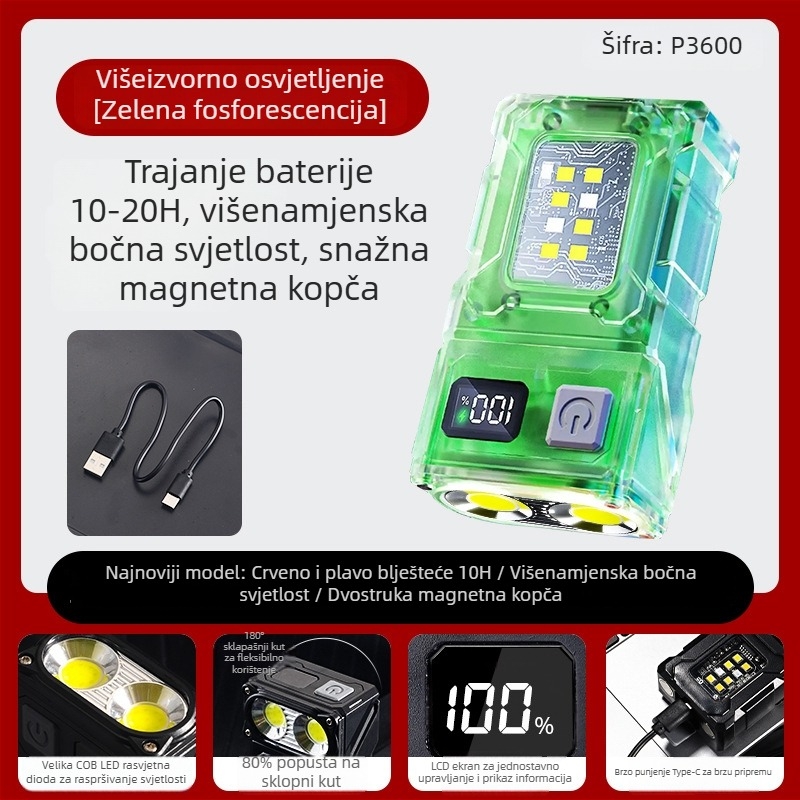 Enjoy radna svjetiljka LED 20W, 1200 mAh, 360° rotacija, trajanje baterije 3–24 h