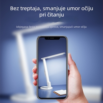 Lampa za stol studijsku upotrebu s zaštitom vida, odvojiva i sklopiva, dodirni prekidač, 12W, CRI ≥90, petnivelno podešavanje jačine svjetla, napon ≤36V