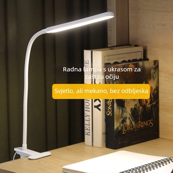 LED klips stolna lampica za zaštitu očiju, USB napajanje, CRI ≥ 90, osvjetljenje National AA, noćna svjetlost