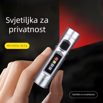 Mini svjetiljka za ključeve od aluminijske legure, LED, 5W, 1200mAh, trajanje baterije 2-3 sata