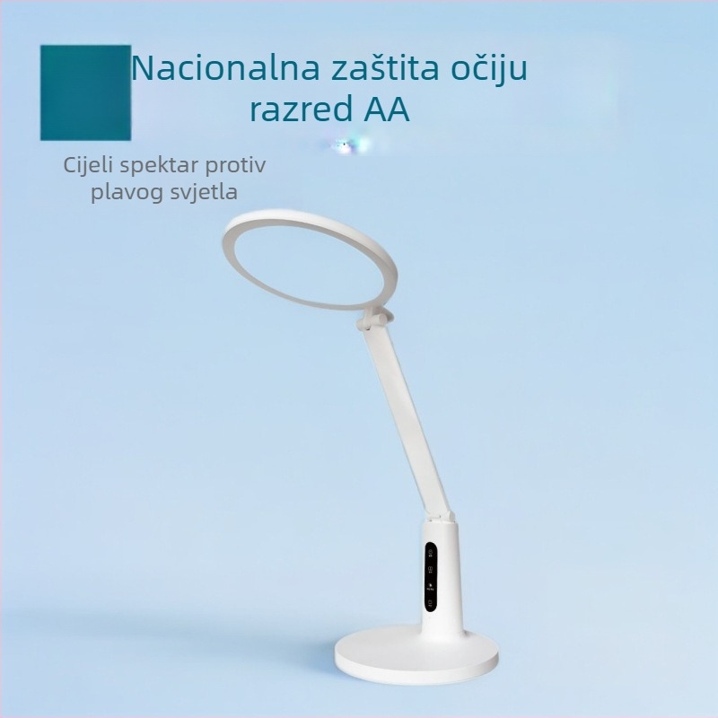 Lampa za učenje na stolu s zaštitom očiju, protiv kratkovidnosti, dodirno upravljanje, CRI 95+, punjiva baterija