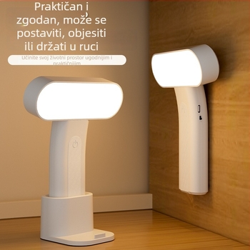 Lampa za stol s zaštitom vida, može biti stajaća ili se montirati, za učenje i čitanje, noćna lampica uz krevet, dodirni prekidač, ugrađena Li-ion baterija, CRI ≥95, Nacionalna razina osvjetljenja A