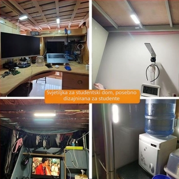 Prilagodljiva stolna lampa za učenje sa zaštitom očiju, USB napajanje, noćna svjetiljka s tri boje, CE potvrda