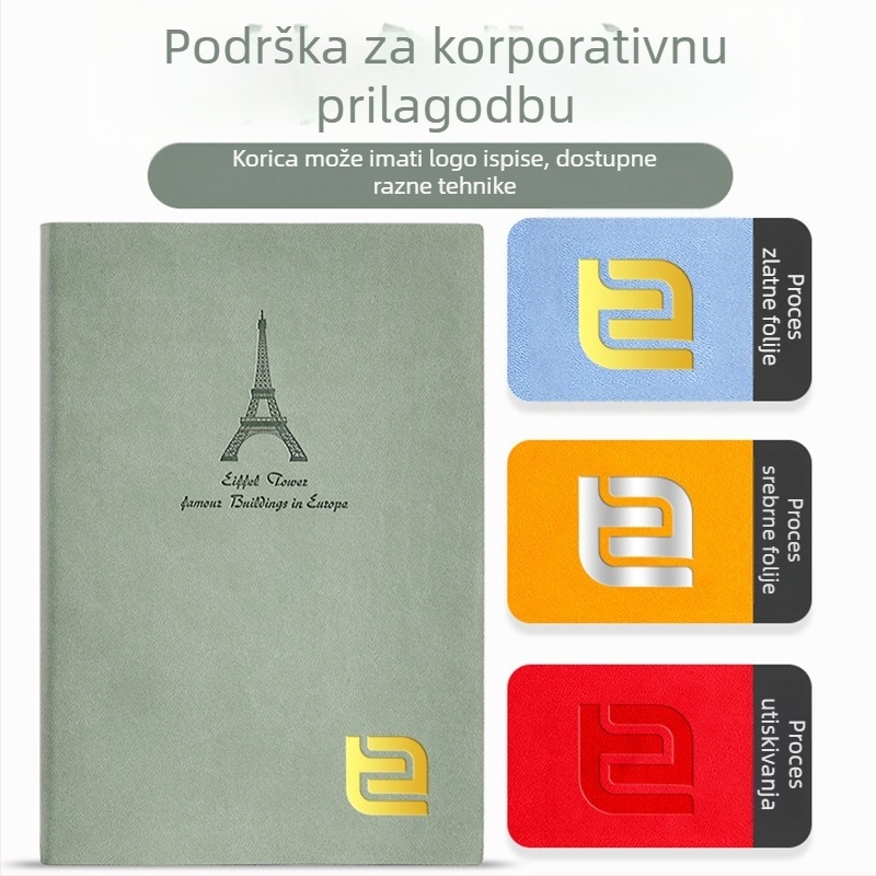 Xin Qingyan bilježnica – koža imitacija, ljepilno vezivanje, Daolin papir, 200 stranica